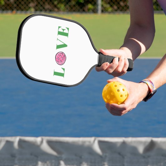 Preppy Pink Pickleball Love Pickleball Paddle (Insitu)