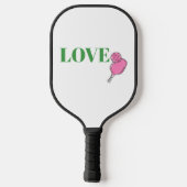 Preppy Pink Pickleball Paddle Ball Love (Achterkant)