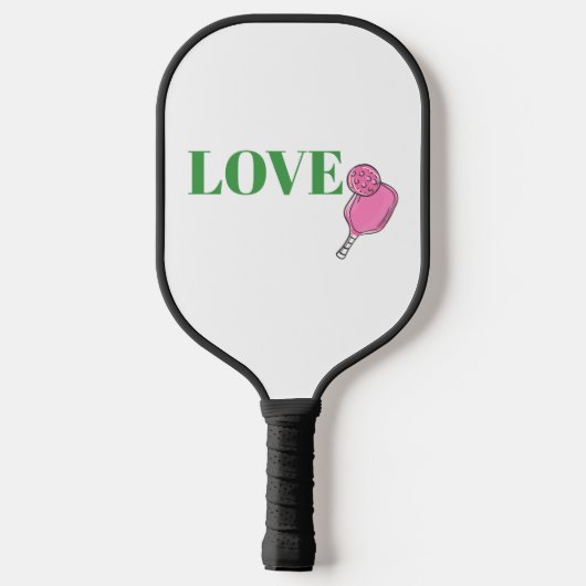 Preppy Pink Pickleball Paddle Ball Love (Achterkant)