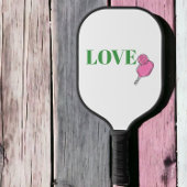 Preppy Pink Pickleball Paddle Ball Love