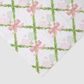 Preppy Pink Pickleball Paddle Tissuepapier (Detail)