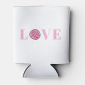 Preppy Pink Pickleball Pink Love Blikjeskoeler (Voorkant)