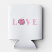 Preppy Pink Pickleball Pink Love Blikjeskoeler (Achterkant)