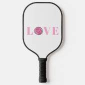 Preppy Pink Pickleball Pink Love Paddle (Voorkant)