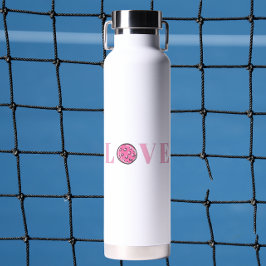 Preppy Pink Pickleball Pink Love Waterfles