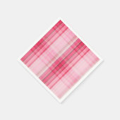 Preppy Pink Plaid Blush Madras Snoep Pink Classic Servetten (Hoek)