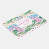 Preppy Pink Sand Castle | Beach House Gastenboek (Hoek)