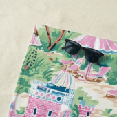 Preppy Pink Sand Castle | Beach House Strandlaken (In situ)