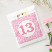 Preppy Pink Smile Face Bedankzakje (Gezegeld)