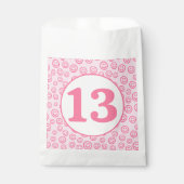 Preppy Pink Smile Face Bedankzakje (Voorkant)