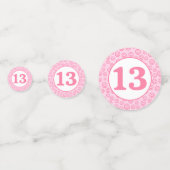 Preppy Pink Smile Face Confetti (Voorkanten)