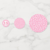 Preppy Pink Smile Face Confetti (Achterkanten)