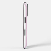 Preppy Pink Stripe and Bow Personalized Case-Mate iPhone Case (Achterkant / Rechts)