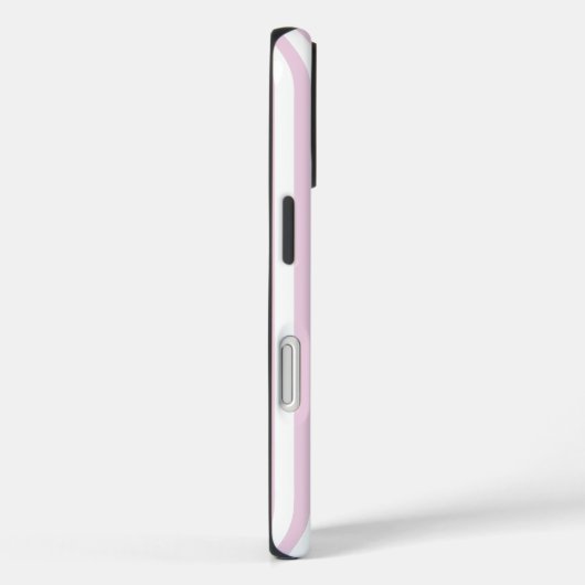 Preppy Pink Stripe and Bow Personalized  Case-Mate iPhone Case (Achterkant / Rechts)