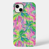 Preppy Pink Tropical Case-Mate iPhone Case (Achterkant)