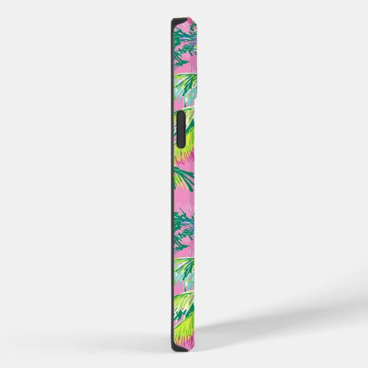 Preppy Pink Tropical Case-Mate iPhone Case (Achterkant / Rechts)