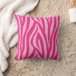 Preppy Pink Zebra Kussen
