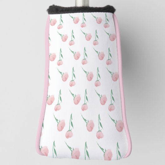  Preppy Pioenrozen Dames Golfheadcover (Draai 90)