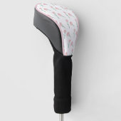 Preppy Pioenrozen Dames Golfheadcover (Schuin)