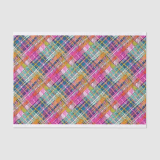 Preppy Plaid, diagonaal nummer 5 Tissuepapier (Voorkant)