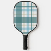 Preppy Plaid – Kustgroen Pickleball Paddle (Achterkant)