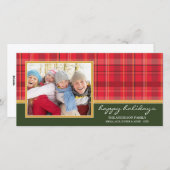 PREPPY PLAID VAKANTIE %PIPE% DE KAART VAN DE FOTO (Voorkant / Achterkant)