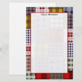 Preppy Plays Patchwork Stationery Briefpapier (Voorkant / Achterkant)