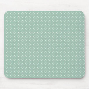 Preppy polka stit pindot mint groen patroon muismat