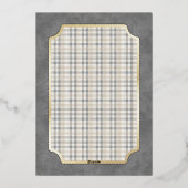 Preppy Polo Bear Baby Shower Folie Uitnodiging (Achterkant)