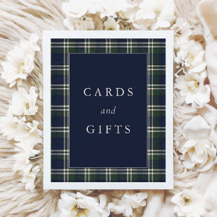 Preppy Polo Tartan Jongens Baby Shower Poster