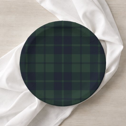 Preppy Polo Tartan Plaid Papieren Bordje