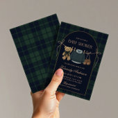 Preppy Polo Teddy Bear Baby Shower Kaart