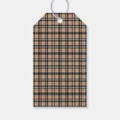 Preppy Polo Teddy Bear Luxury Beige Baby Shower Cadeaulabel (Achterkant)