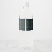 Preppy Polo Teddybeer Babyshower Waterfles Etiket (Achterkant)