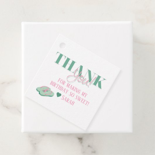 Preppy Pool Party Favoriete labels (In situ)