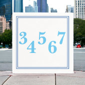Preppy Postcode Border Custom Servet