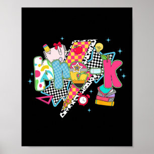 Preppy Pre-k Droomteam Preschool Terug naar school Poster
