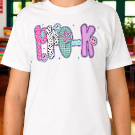 Preppy Pre K First Day of  School Coquette T-shirt