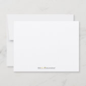 Preppy Pset Custom Flat Note-kaarten (marine) Kaart (Achterkant)