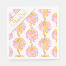 Preppy Pumpkin Bows Thanksgiving Feest