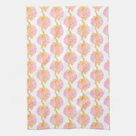 Preppy Pumpkin Bows Thanksgiving Feest Theedoek