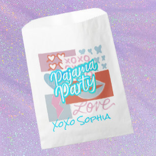 Preppy Pyjama Feest Bedankzakje