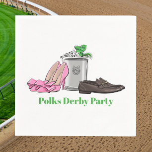 Preppy Race Day Fancy Schoenen Mint Julep Op Maat Servet