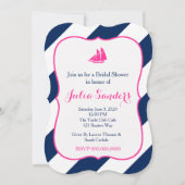 Preppy-rails in hot-roze kaart (Voorkant)