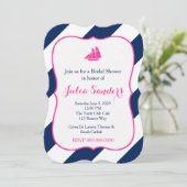 Preppy-rails in hot-roze kaart (Staand voorkant)