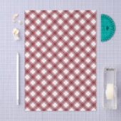 Preppy Red Argyle Plaid Tissuepapier (Craft)