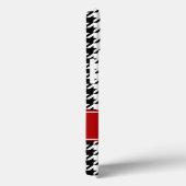 Preppy Red en Black Houndstooth op maat Case-Mate iPhone Case (Achterkant / Rechts)