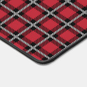 Preppy Red Grid Check Design Bureaumat (Hoek)