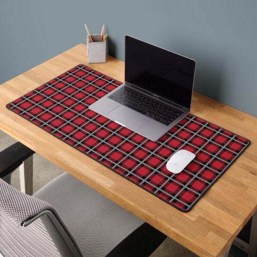 Preppy Red Grid Check Design Bureaumat (Kantoor 2)