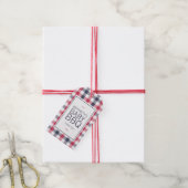 Preppy Red, White en Blue Plays BBQ-Baby shower Cadeaulabel (Met Touw)